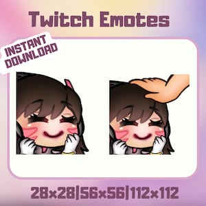 Twitch D.Va Cuddle Emote - Cute Overwatch Chibi | Cozy Discord Emote  | Streamer Graphic | DVa