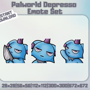 Depresso Palworld Twitch Emote Bundle - Cute Palworld Chibi Set | Discord Emotes  | Streamer Graphic YouTube