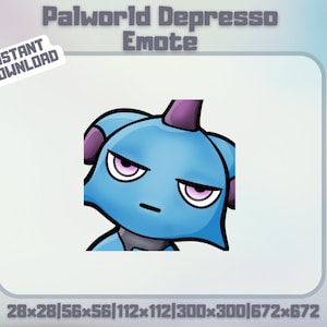 Depresso Palworld Twitch Emote - Süßer Palworld Chibi | Discord Emotes | Streamer Grafik YouTube