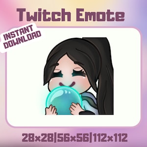 1x Twitch Emote Valorant Sage Chibi