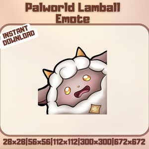 Lamball Scream Palworld Twitch Emote - Cute Palworld Chibi | Discord Emotes  | Streamer Graphic YouTube