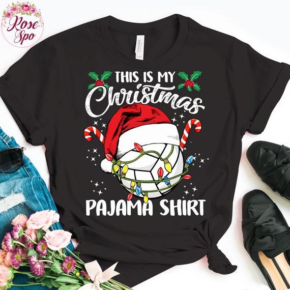 Volleyball Santa Hat Christmas Shirt Volleyball Christmas Etsy