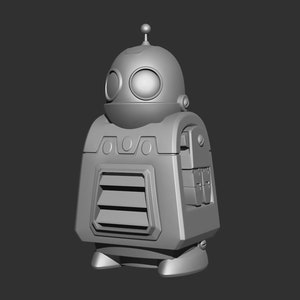 Ratchet and Clank, Clank Backpack Version, 3D STL File