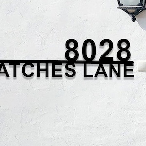 Metal House Number Sign,Custom Street Address Sign,Address Plaque,Personalized Metal Address Sign,Metal House Numbers,Housewarming Gift