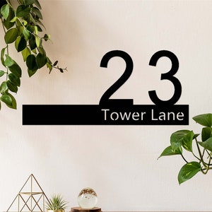 Metal House Number Sign,Custom Address Sign,Personalized Address Plaque,House Signs Decor,Street Name Sign,Front Door Sign,Housewarming Gift