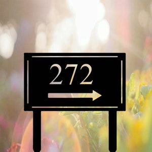 Custom Metal Address Sign,address Garden Stake,personalized Lawn ...
