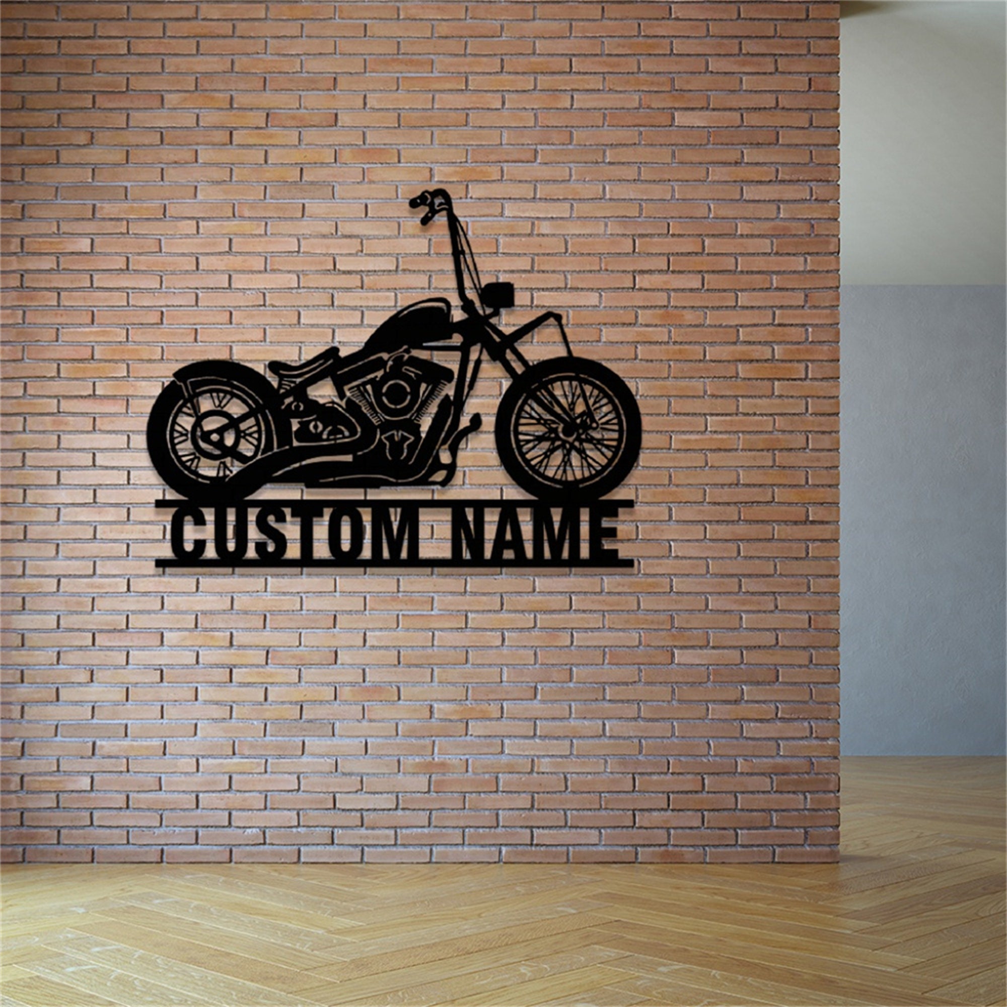 Custom Motorcycle Metal Sign With Lights,personalized Motorbike Biker ...