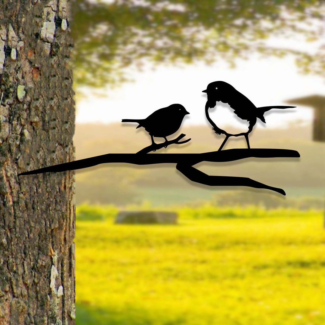 robin-chick-metal-tree-stake-robin-metal-tree-art-robin-bird-on