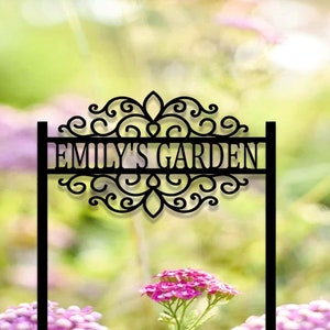 Custom Garden Stake,Metal Garden Sign,Personalized Garden Stake,Metal Yard Sign,Yard Decor,Garden Metal Art,Garden Address Sign Stake Plaque