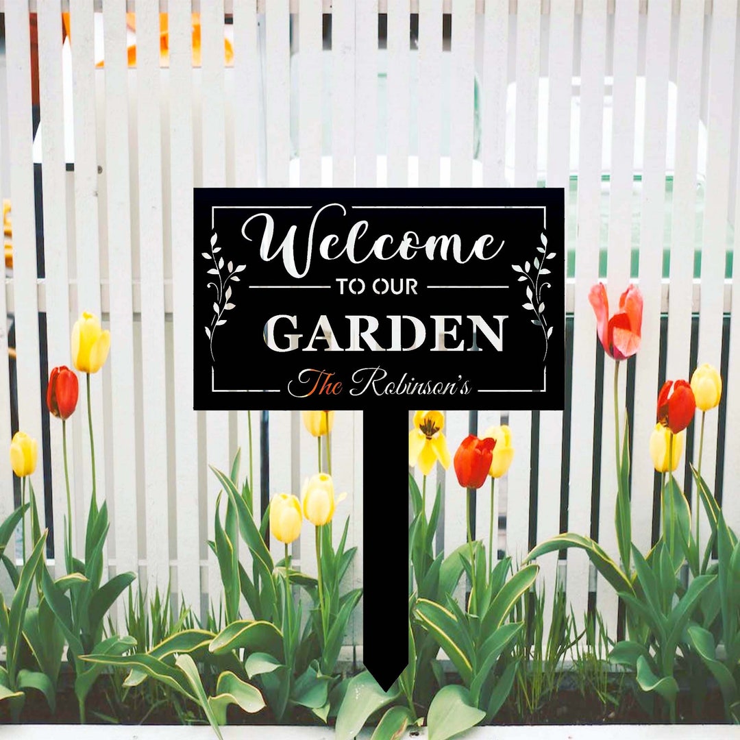 Custom Garden Stake,metal Garden Sign With Stake,personalized