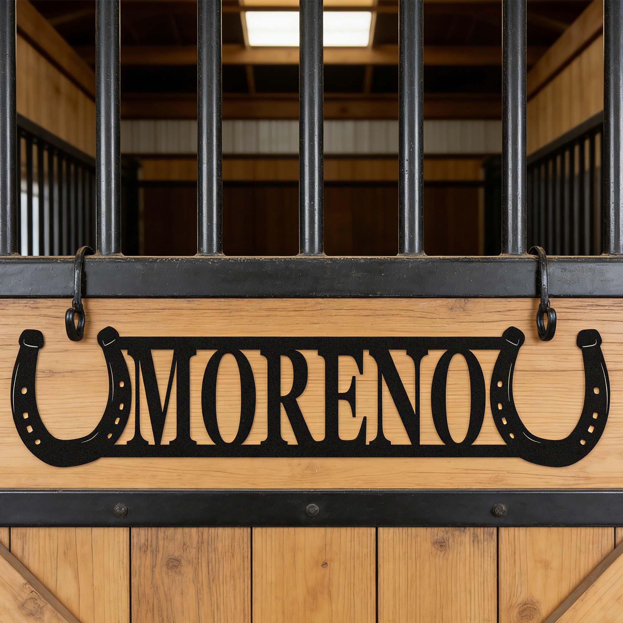 Custom Horse Stall Name Plate: Personalized Stable Door Plaque, Horse ...