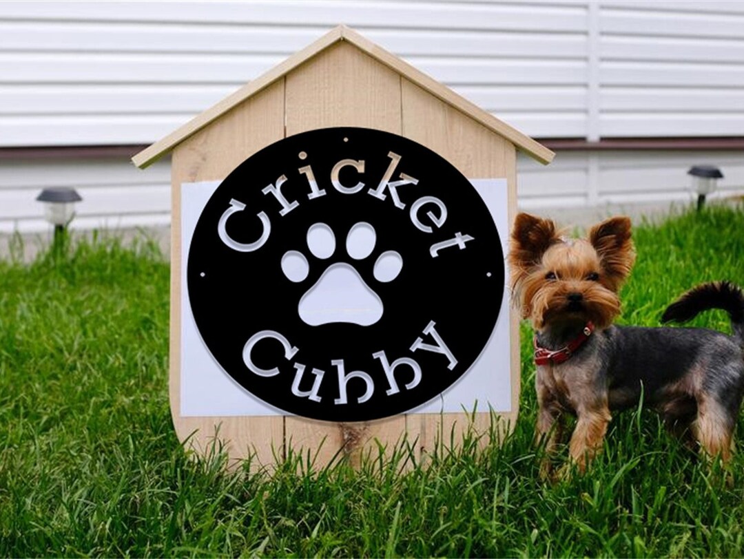 Custom Dog Metal Sign,dog House/kennel Decor,personalized Dog Sign,dog