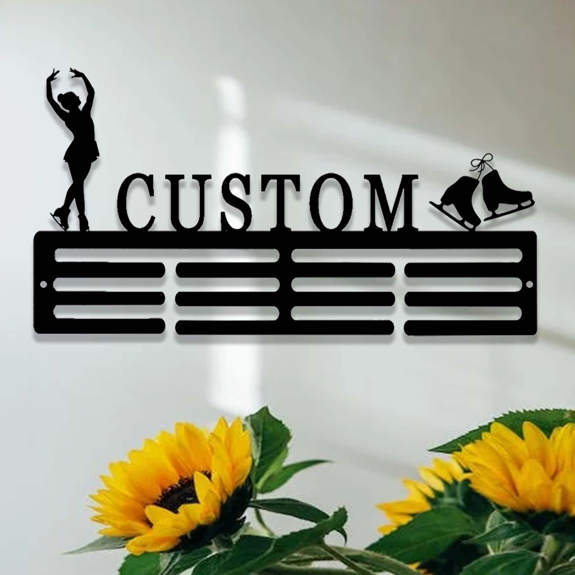 Personalized Ice Skating Award Medal Holder,custom Figure Skater Name ...