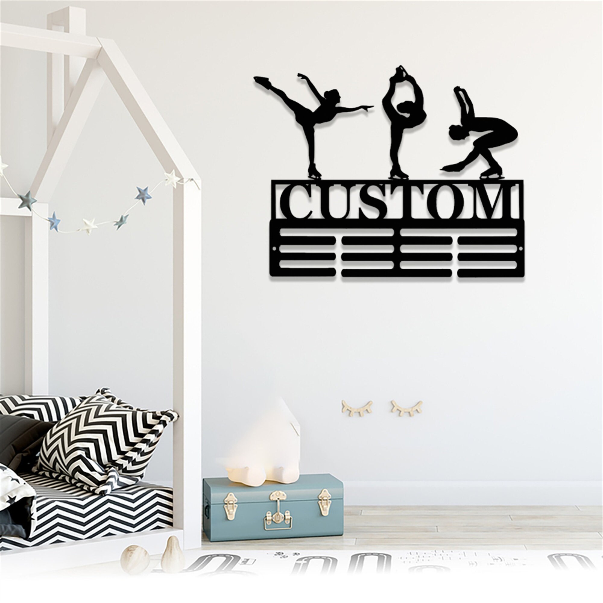 Personalized Figure Skating Award Medal Holder,custom Figure Skater ...