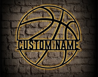 Basketball Metal Sign Customized,Basketball Metal Wall Art,Personalized Basketball Player Name Sign,Basketball Wall Decor,Basketball Gift