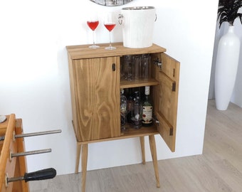 Bar Cabinet / Rustic Liquor Cabinet / bar cabinet furniture / Wine bar / Ref. 00171 / Handmade in Toledo by Dvalenti Furniture