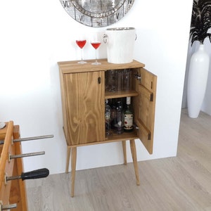 Bar Cabinet / Rustic Liquor Cabinet / bar cabinet furniture / Wine bar / Ref. 00171 / Handmade in Toledo by Dvalenti Furniture