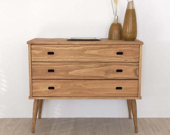 3 Drawer Dresser, Dresser, Chest, Rustic Dresser,  Wood Dresser, Solid Wood Bedroom, Wood Dresser Rustic, Ref. 00137, Handmade by DValenti