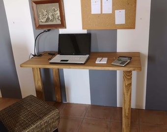 Bureau / Table de bureau / Bureau en pin massif / Réf. 0038 / Fait main à Tolède par DValenti Furniture