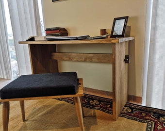 Bureau / Massief grenen bureau / Bureautafel / Ref. 0027 / Handgemaakt in Toledo door DValenti Furniture