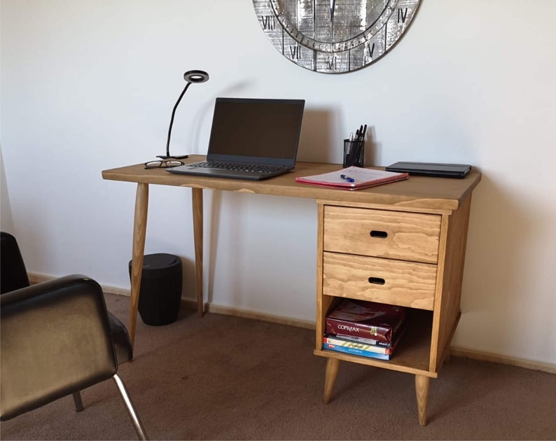 Desk / Computer desk / Solid Wood / office table / desk / Ref. 0035 / Handmade in Toledo by DValenti Furniture zdjęcie 1