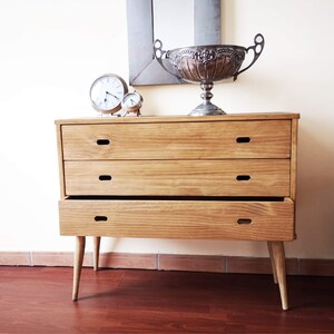 3 Drawer Dresser, Dresser, Chest, Rustic Dresser, Wood Dresser, Solid Wood Bedroom, Wood Dresser Rustic, Ref. 00137, Handmade by DValenti image 4