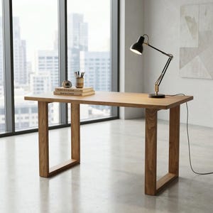 Solid Pine Desk Ref. 0038 | Handmade Natural Wood Desk for Home Office or Study