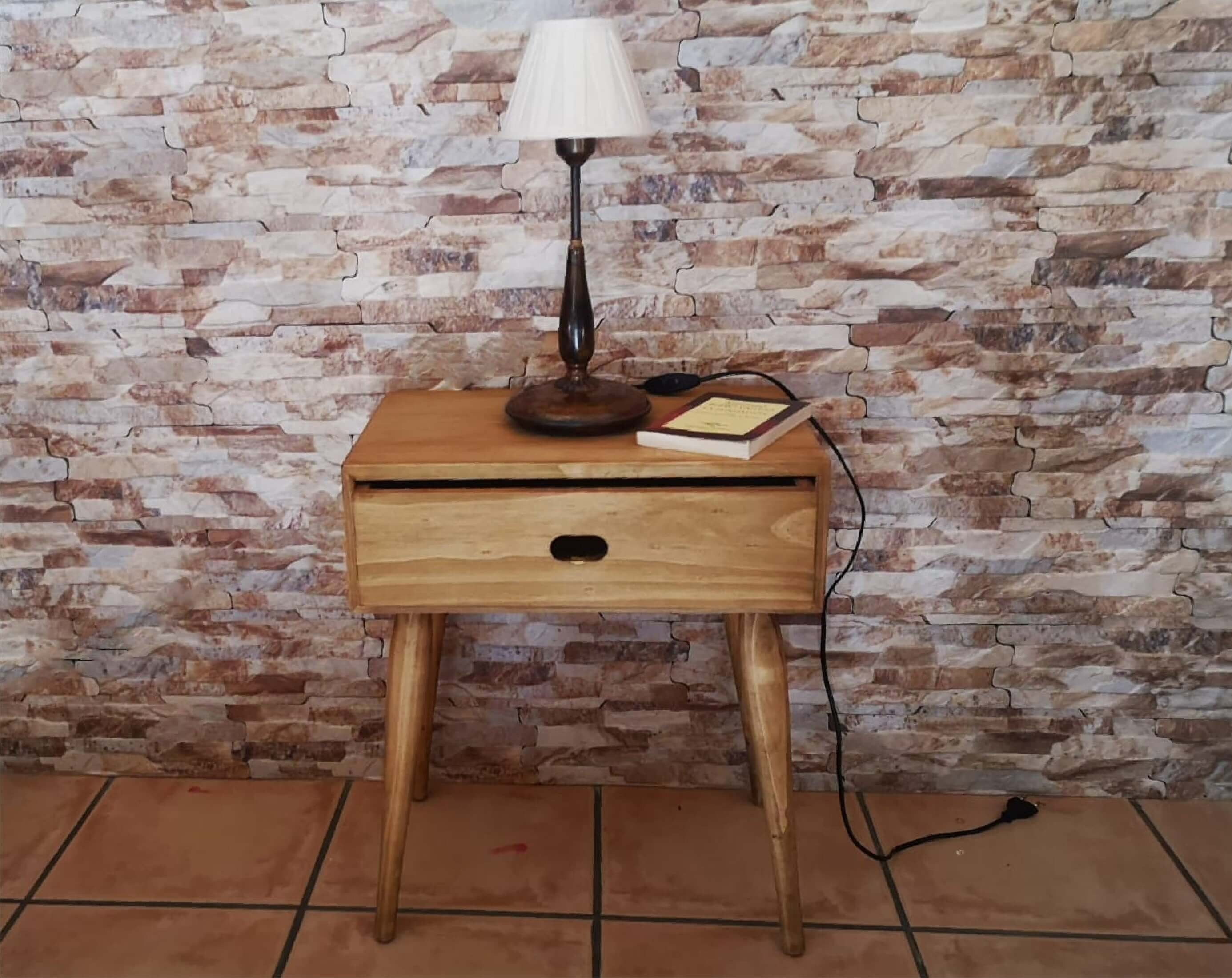 Bedside Table/ Rustic Bedside Table / Rustic Nightstand - Etsy UK