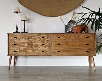 Sideboard made of solid pine wood Ref. 3000