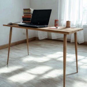 Desk / Solid pine desk / 4-leg table / office table / Ref. 0015 / Handmade in Toledo by DValenti Furniture
