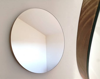 Miroir rond / Miroir rond en bois / Miroir d'entrée / Miroir de salon / Miroir de salle de bain / Réf. 00180 / Fait main par Dvalenti Furniture