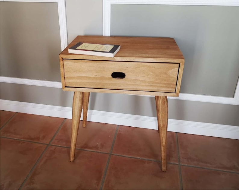 Bedside Table/ Rustic Bedside Table / Rustic Nightstand Etsy UK