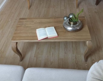 Mesa de Centro / Mesa de Centro de Madera / Patas de Mesa / Mesa 4 Patas / Ref. 0080 / Hecho a mano en Toledo por Muebles Dvalenti