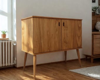 Solid Pine 2-Door Dresser, Ref. 00138