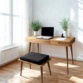 Handmade Solid Pine Wood Desk: Modern Rustic Office Table | Ref.0024