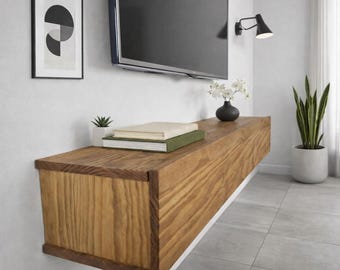Schwebender TV-Ständer mit Tür. Ref. 800