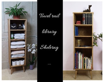 Bookcase / bookshelf / Shelving / Cabinet with shelves / Bathroom shelf / Wooden Shelving Unit / Ref. 00178