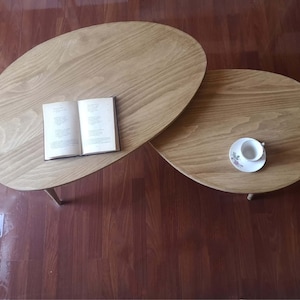 Coffee Table Set / Pine Coffee Table / Rustic Wood Coffee Table / Solid Pine Wood / Ref. 0085 / Handmade in Toledo by DValenti Furniture zdjęcie 5