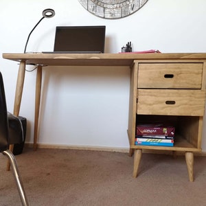 Desk / Computer desk / Solid Wood / office table / desk / Ref. 0035 / Handmade in Toledo by DValenti Furniture zdjęcie 2