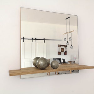 Miroir carré / Miroir avec étagère / Réf. 862 fait main à Tolède par Dvalenti Furniture