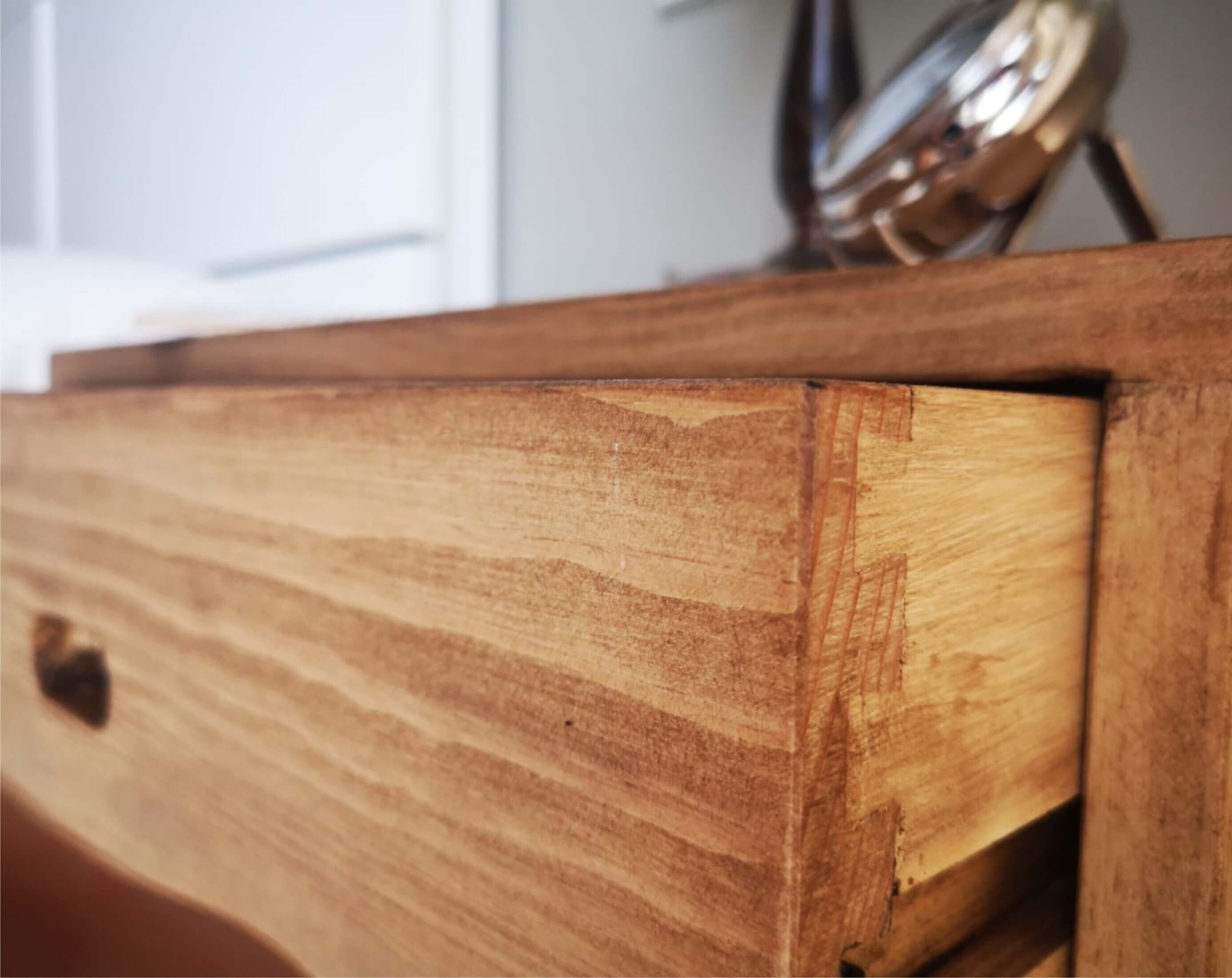 Bedside Table/ Rustic Bedside Table / Rustic Nightstand - Etsy UK