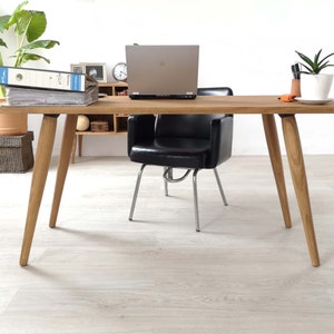 Escritorio de madera con 4 patas / Hecho a mano en Toledo por DValenti