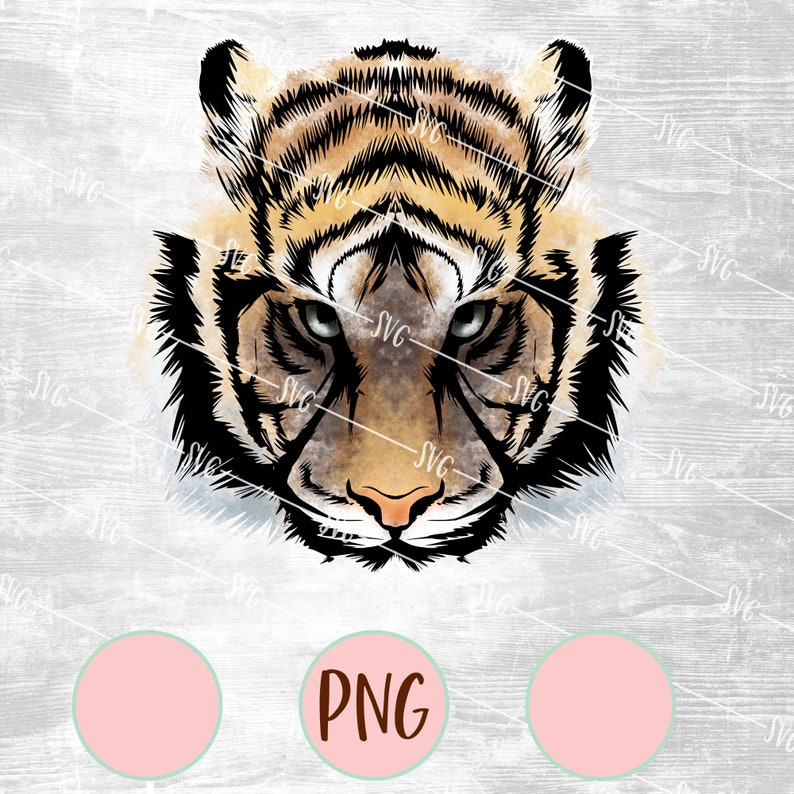 Download Svg Tiger Clipart Tattoo Vector Layered Cut File Silhouette Cameo Cricut Design Template Stencil Vinyl Decal Tshirt Heat Transfer Iron On Urns Memorials Pet Supplies Kientructhanhdat Com