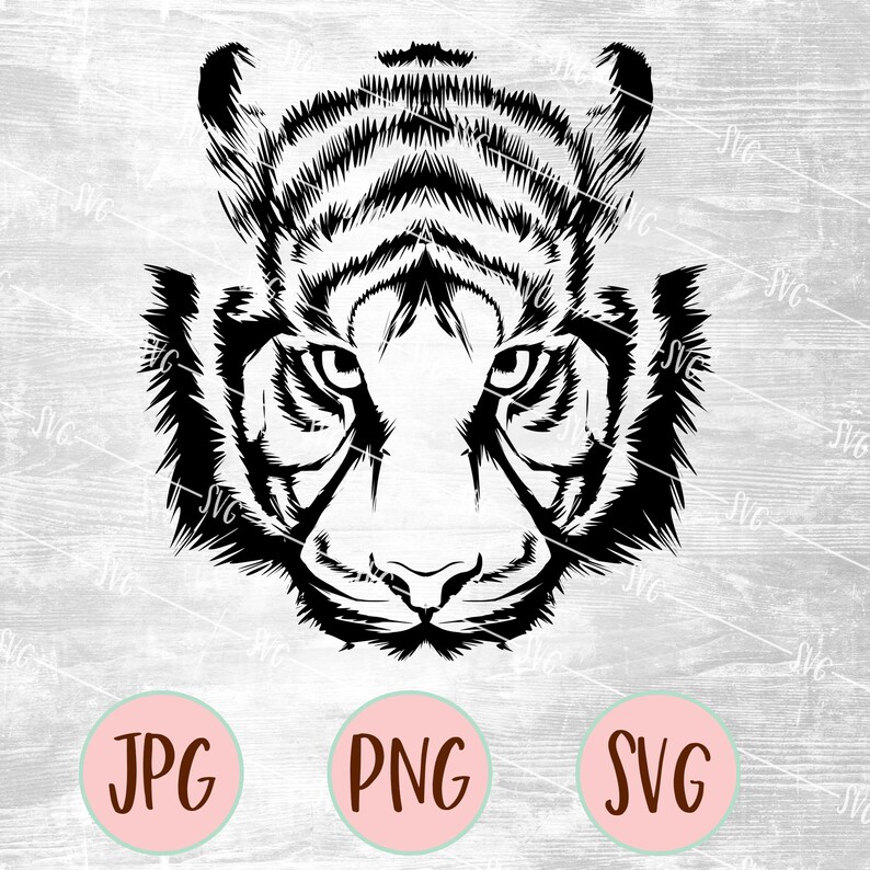 Download Svg Tiger Clipart Tattoo Vector Layered Cut File Silhouette Cameo Cricut Design Template Stencil Vinyl Decal Tshirt Heat Transfer Iron On Urns Memorials Pet Supplies Kientructhanhdat Com