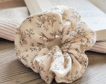Chouchou en gaze de coton à motifs, 10 modèles, accessoire pour cheveux tendance et élégant,  taille large, idée cadeau pour femme