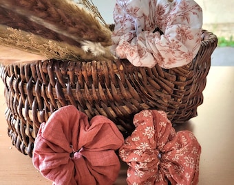 Elastico per capelli in garza di cotone con motivi, accessorio per capelli comodo ed elegante, 9 modelli, taglia grande, idea regalo