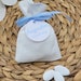 Lot De 25 Sachets Dragées Lin Avec Craies - Baptême, Naissance, Communion
