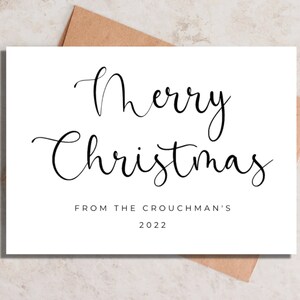 Cartolina di buon Natale personalizzata / Piccola confezione multipla di cartoline di Natale / Cartolina di Natale personalizzata / Cartolina di Natale su misura / Cartoline di Natale