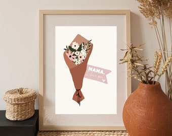 Mama, I Love You Print / Mother's Day Print / Mother's Day Present / Personalised Print / Mother's Day Gift / Happy Mother's Day Mum / Mom