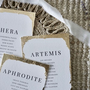 Gepersonaliseerde bladgouden trouwtafel namen / gouden klassieke trouwtafelnummers / plaatsnamen / bruiloft decoratie / bruiloft briefpapier